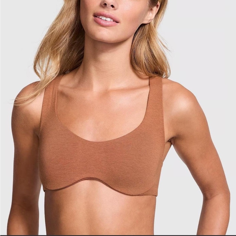 Victoria’s Secret Pink Base Cotton unlined Scoop Bra